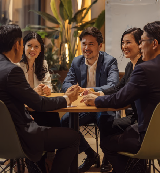 Building relationship illustration